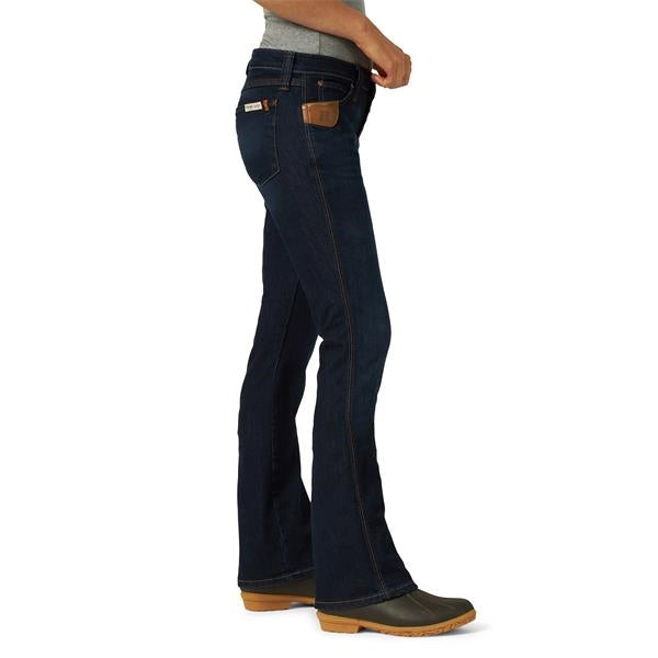 Wrangler Women's Riggs Regular Fit 5 Pocket Boot Cut Jean