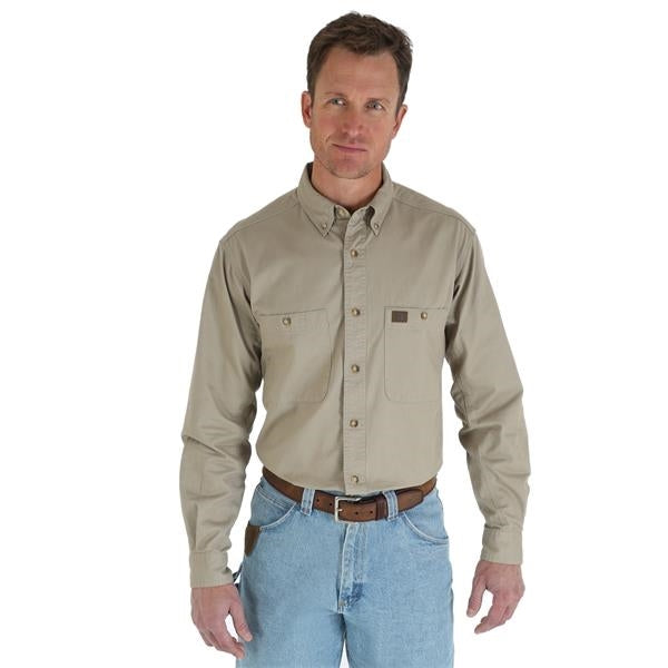 Wrangler Riggs Workwear Long Sleeve Twill Work Shirt