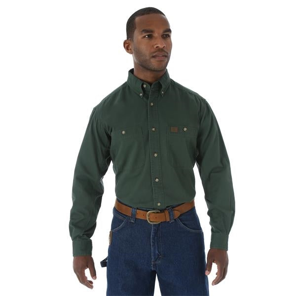 Wrangler Riggs Workwear Long Sleeve Twill Work Shirt
