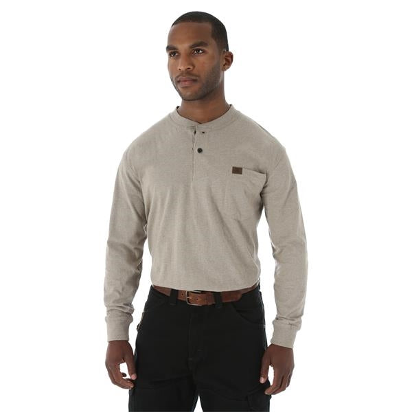 Wrangler Riggs Workwear Long Sleeve Henley Shirt