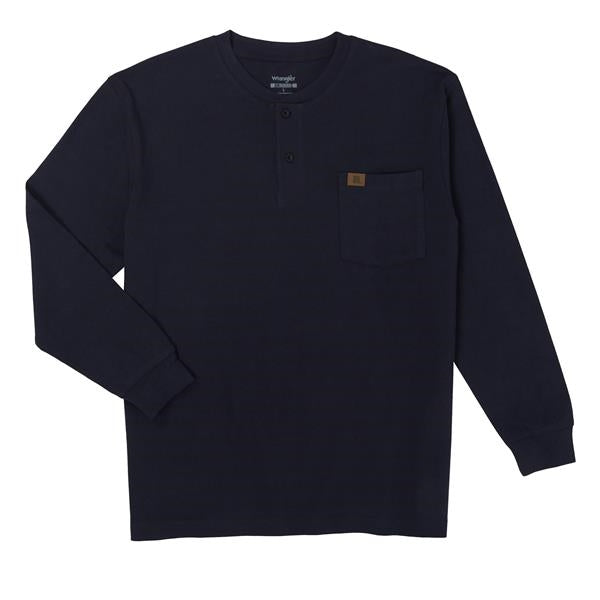 Wrangler Riggs Workwear Long Sleeve Henley Shirt