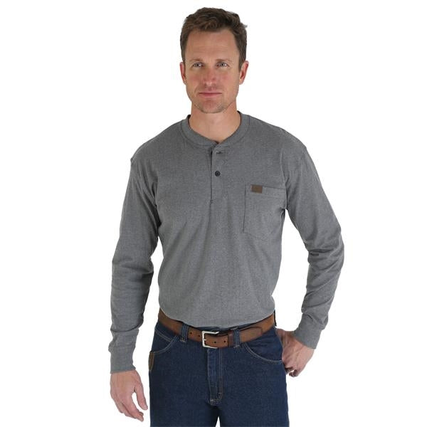 Wrangler Riggs Workwear Long Sleeve Henley Shirt