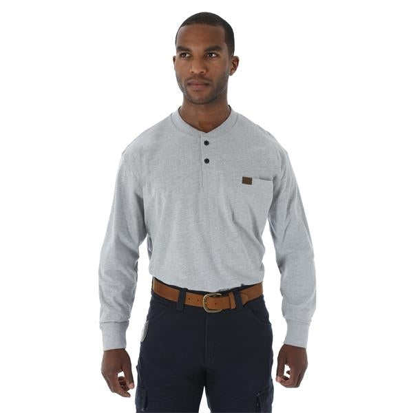 Wrangler Riggs Workwear Long Sleeve Henley Shirt