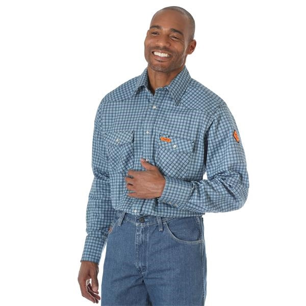 Wrangler FR Flame Resistant Long Sleeve Western Workshirt