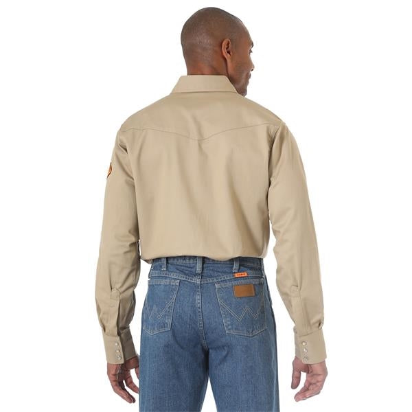 Wrangler FR Flame Resistant Long Sleeve Western Workshirt