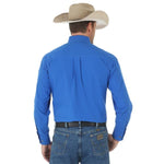 Wrangler George Strait Solid Long Sleeve Twill Shirt