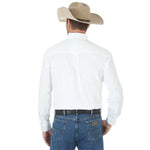 Wrangler George Strait Solid Long Sleeve Twill Shirt