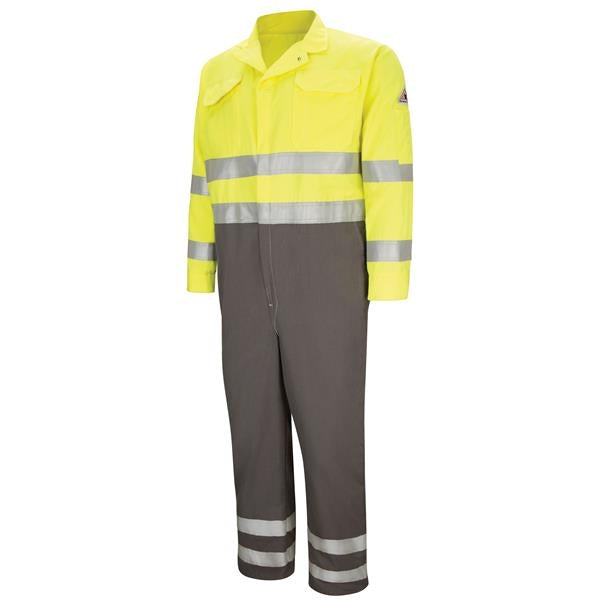 Bulwark Men's FR Lightweight Deluxe Hi-Vis CB Coverall