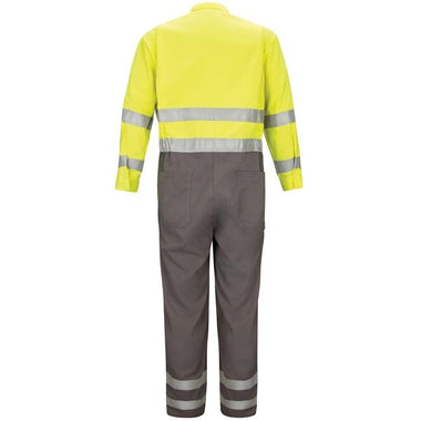 Bulwark Men's FR Lightweight Deluxe Hi-Vis CB Coverall