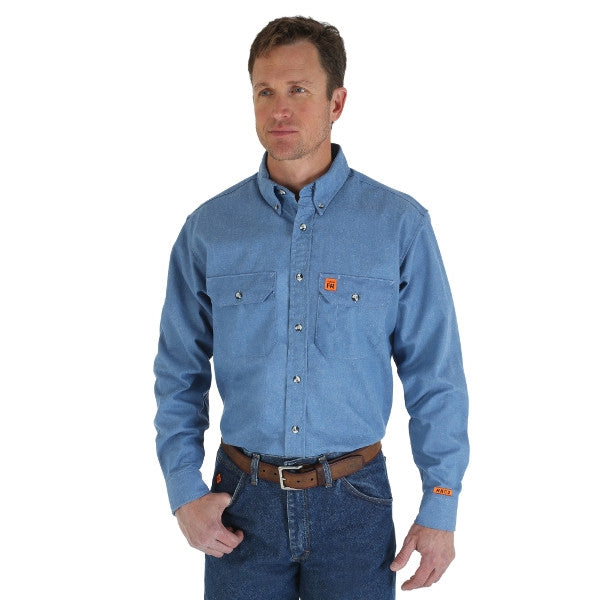 Wrangler FR Flame Resistant Long Sleeve Work Shirt